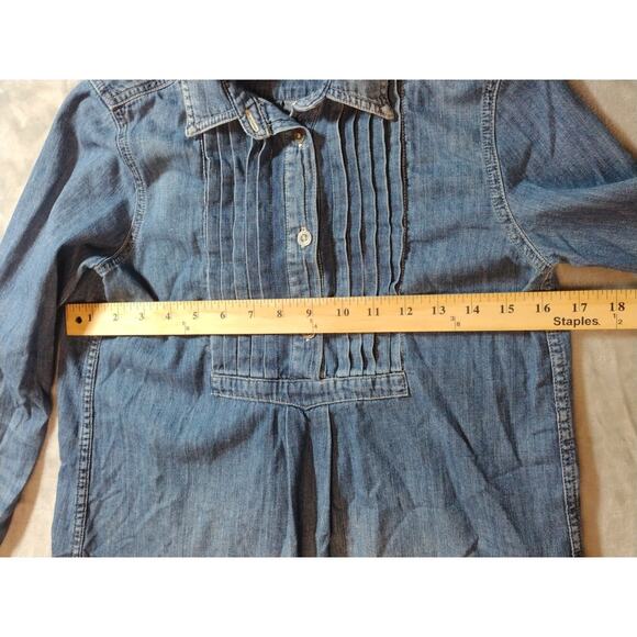 Polo Ralph Lauren Girl's Size 12 Denim Cotton Shirt Dress - Picture 5 of 11